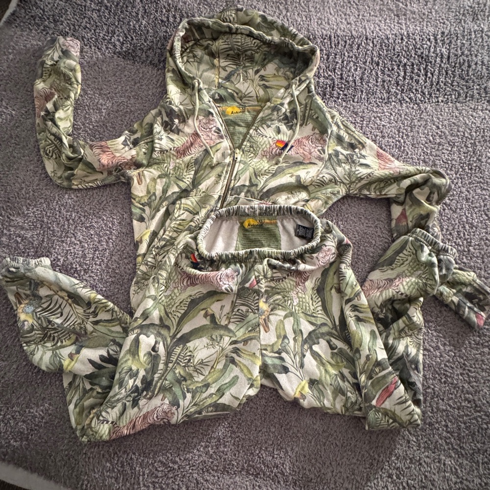 *set* Aviator Nation Jungle Sand sweatsuit